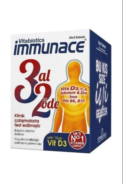 Immunace 30 Tablet 3 Adet ürün görseli