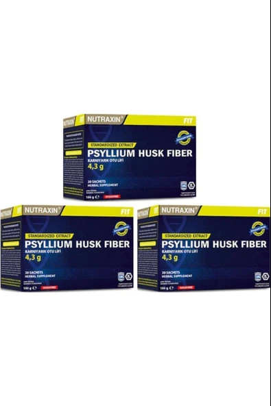 Nutraxin Psyllium Husk Fiber 4 g x 30 Saşe 3 Adet ürün görseli