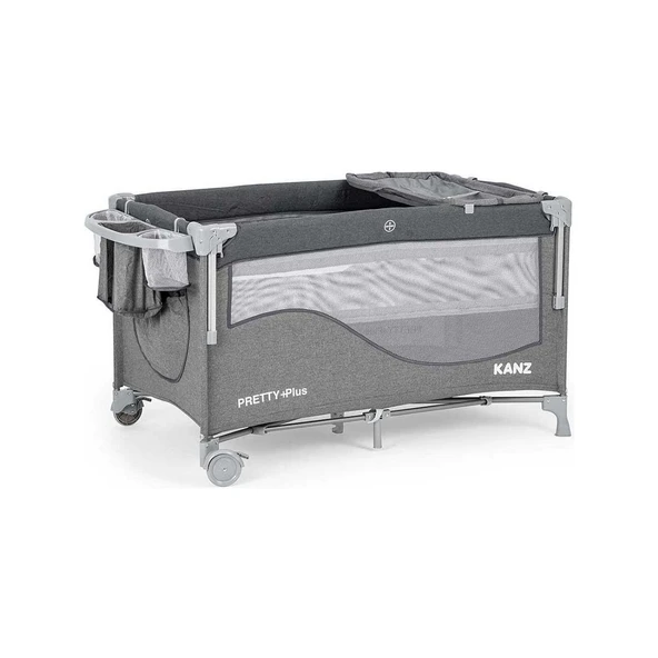 Kanz Pretty Plus Füme 70x120 cm Anne Yanı Park Yatak ürün görseli 1