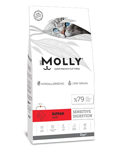 Molly Kitten Kuzu Etli Yavru Kedi Maması 2 Kg - Sağlıklı ve Dengeli Beslenme ürün görseli