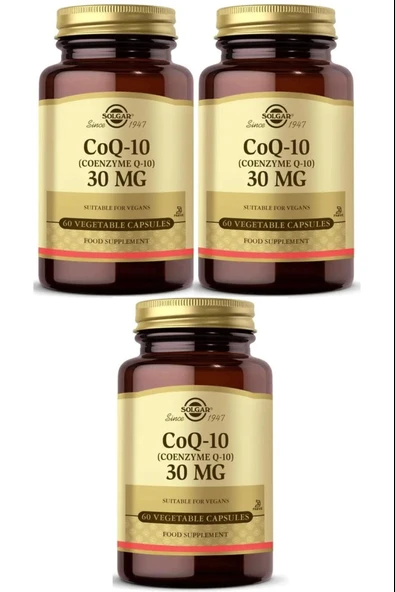 Solgar Coenzyme Q-10 30 mg 60 Kapsül 3 Adet ürün görseli
