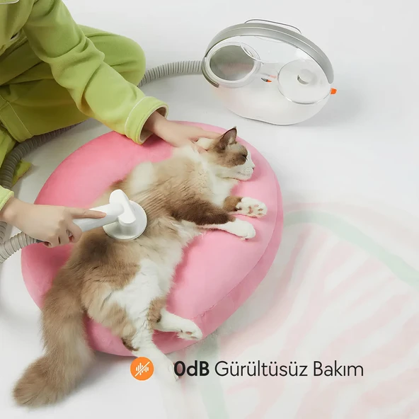 Neakasa S1 Pro 5 Başlıklı Kedi & Köpek Tıraş Makinesi - 8 i 1 Arada Vakumlu Bakım Seti - Resim 2