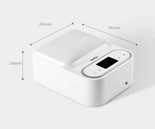 T9 Deri Yüzeyli Manikür Tırnak Kurutucu UV Led Lamba Protez Tırnak Lambası Beyaz 48W - Resim 6