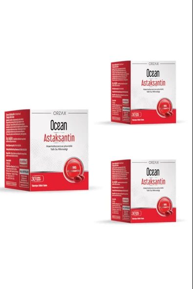 Ocean Astaksantin 30 Kapsül 3 Adet ürün görseli