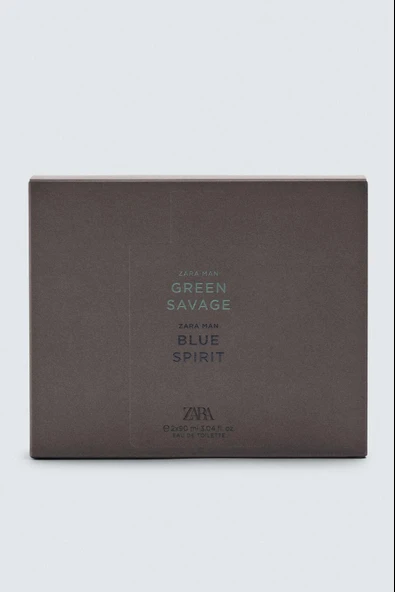 ZARA GREEN SAVAGE + BLUE SPIRIT EDT 2 X 90 ML (3,4 FL. OZ)  1.090,00 TL - Resim 4