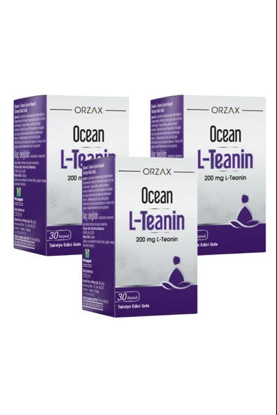 Ocean L-Teanin 200 mg 30 Kapsül 3 Adet ürün görseli