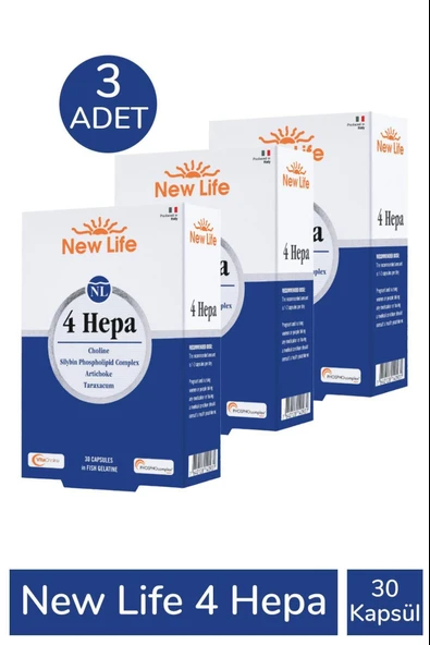 New Life 4 Hepa 30 Yumuşak Kapsül 3 Adet ürün görseli