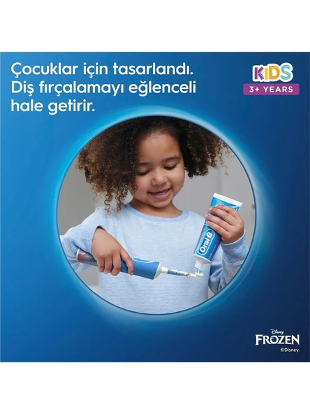 Oral-B D100 Vitality Frozen Özel Seri Çocuklar İçin Şarj Edilebilir Diş Fırçası - Resim 5