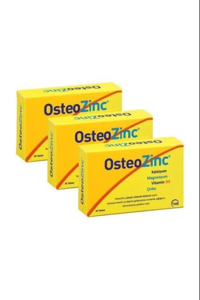 Osteozinc 30 Tablet 3 Adet ürün görseli