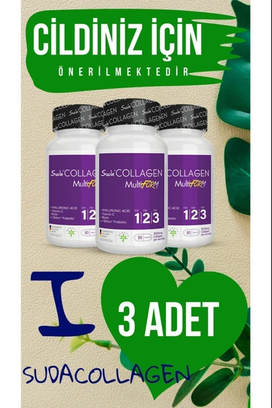 Suda Collagen Multiform 90 Tablet 3 Adet ürün görseli