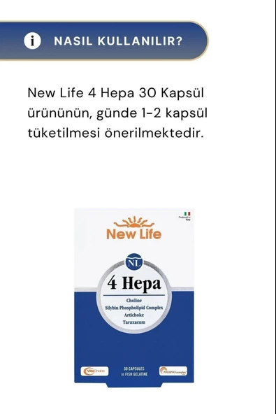 New Life 4 Hepa 30 Yumuşak Kapsül 3 Adet - Resim 4