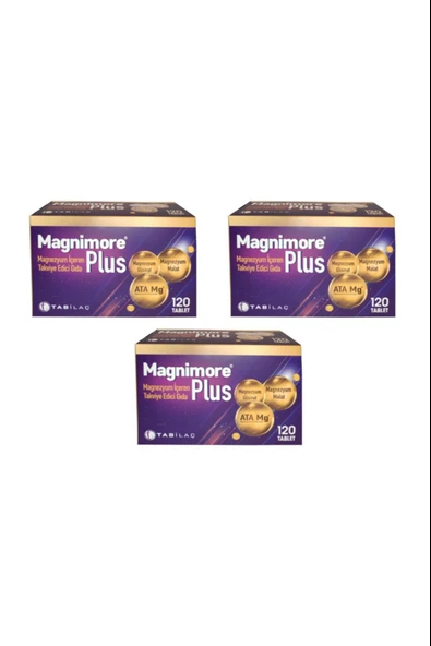 Magnimore Plus 120 Tablet 3 Adet ürün görseli