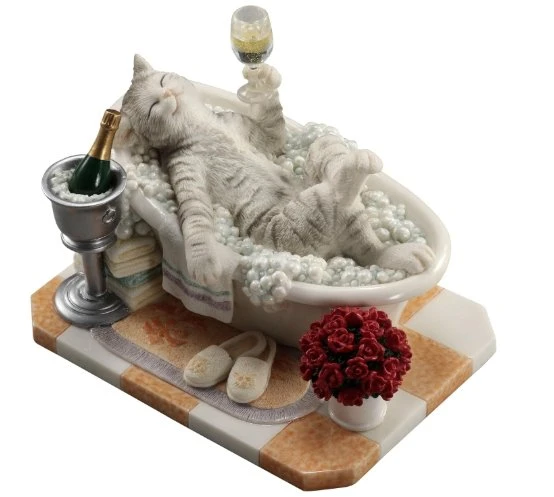 Veronese Design Banyodaki Kedi Heykeli - Resim 6