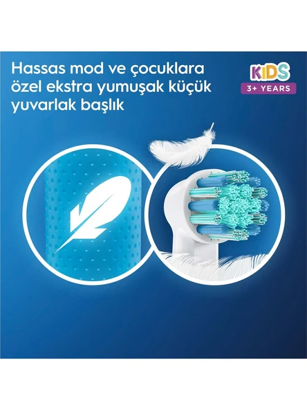 Oral-B D100 Vitality Frozen Özel Seri Çocuklar İçin Şarj Edilebilir Diş Fırçası - Resim 4