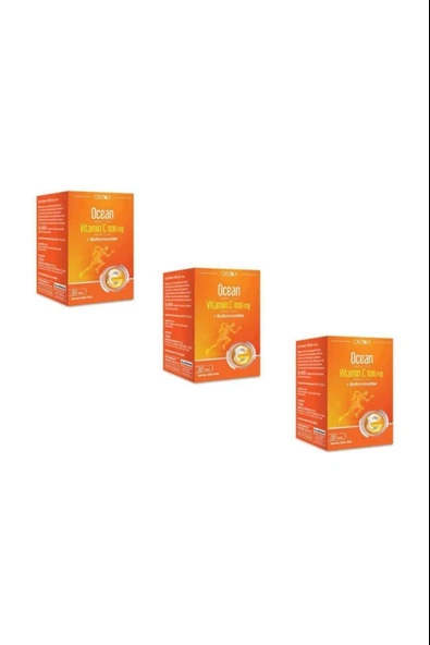 Ocean Vitamin C 1000 mg 30 Tablet 3 Adet ürün görseli