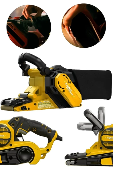 Lieber German Ylq 1200 Watt Toz Torbalı Bakır Sargılı Tank Bant Zımpara Makinesi ürün görseli