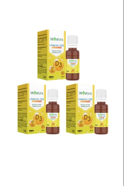 Venatura Vitamin D3 Damla 20 ml 3 Adet - Resim 2