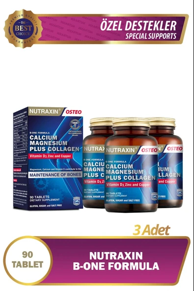 Nutraxin B-One Formula 90 Tablet 3 Adet ürün görseli