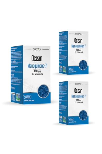 Ocean MK-7 100 mcg Vitamin K2 30 Kapsül 3 Adet ürün görseli