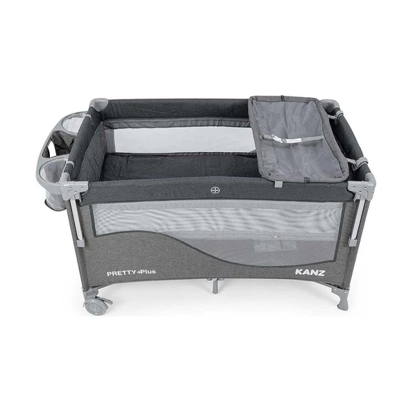 Kanz Pretty Plus Füme 70x120 cm Anne Yanı Park Yatak - Resim 3