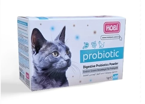 Hobi Kediler İçin Toz Probiyotik 1 Gr 30 lu - Bağırsak Florası ve Bağışıklık Desteği ürün görseli