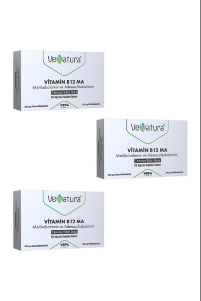 Venatura Vitamin B12 Ma 30 Tablet 3 Adet ürün görseli