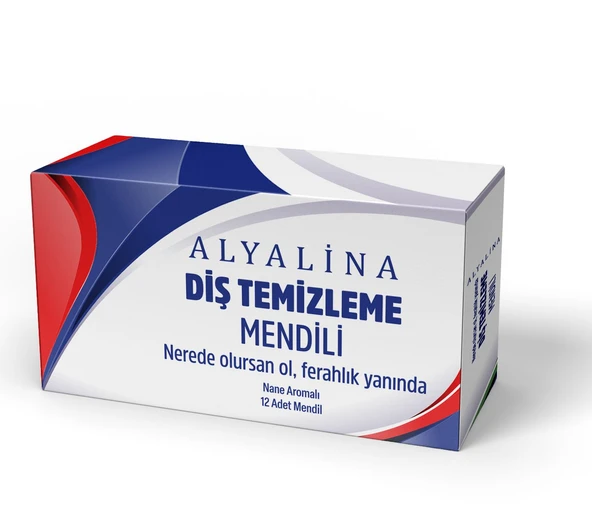 ALYALİNA Diş Temizleme Mendili 12 Adet ürün görseli 1
