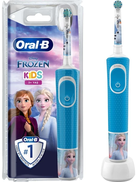 Oral-B D100 Vitality Frozen Özel Seri Çocuklar İçin Şarj Edilebilir Diş Fırçası ürün görseli 1