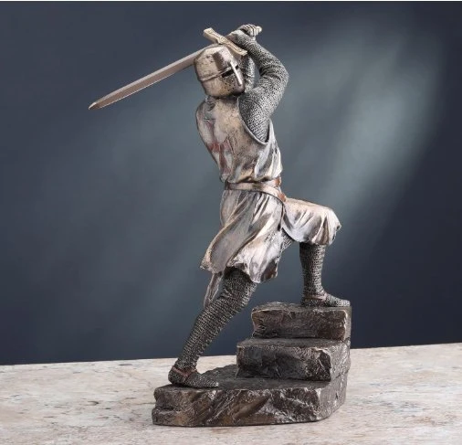 Veronese Design Haçlı Tapınak Şövalyesi Heykeli - Resim 3