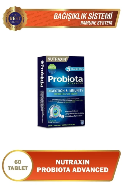 Nutraxin Probiota Advanced 60 Tablet 3 Adet ürün görseli