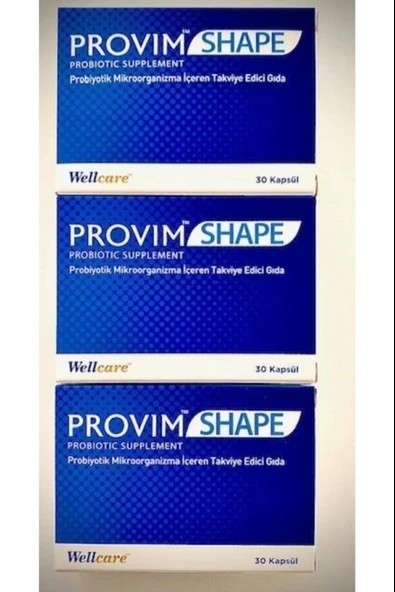 Wellcare Provim Shape 30 Kapsül 3 Adet ürün görseli