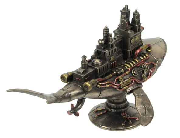 Veronese Design Steampunk Elli İki Hertz Galaktik Uzay Kolonisi Balina - Resim 2