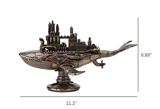 Veronese Design Steampunk Elli İki Hertz Galaktik Uzay Kolonisi Balina - Resim 3