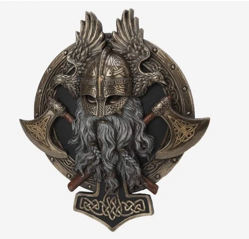 Veronese Design Viking Duvara Asmalı Valhalla Heykeli - Resim 3