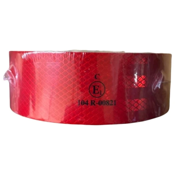 TÜVTÜRK Onaylı 3’lü Reflektif Şerit Seti – Sarı + Beyaz + Kırmızı (Toplam 3 Metre) - Resim 4