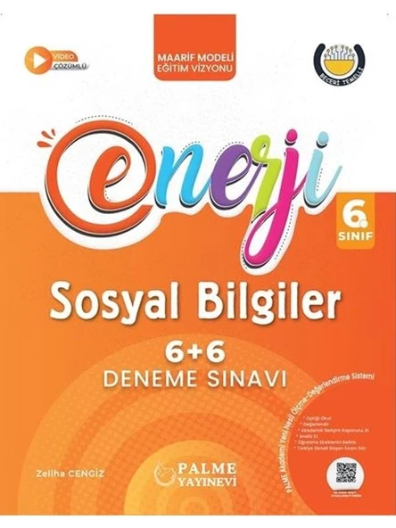 PALME 6.SINIF ENERJİ 6+6 SOSYAL BİLGİLER DENEME SINAVI *YENİ* ürün görseli