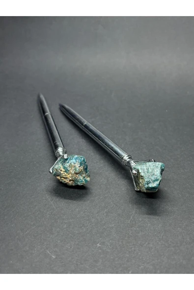 gemsartdeco APATİT DOĞALTAŞLI TÜKENMEZ KALEM - Resim 2