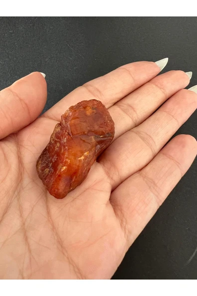 gemsartdeco KARNELYAN AKİK DOĞALTAŞ 1 ADET - Resim 2