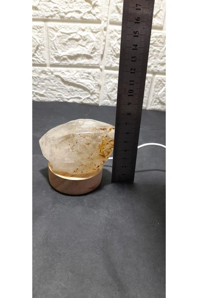 gemsartdeco Kristal kuvars Doğaltaş huzur lambası - Resim 7