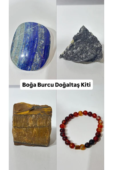 gemsartdeco BOĞA BURCU DOĞALTAŞLARI ÖZEL KUTULU - Resim 2