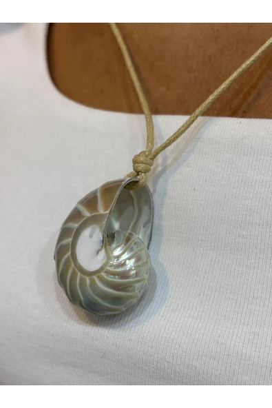 gemsartdeco NATULIS ÇİZGİLİ KOLYE - Resim 2