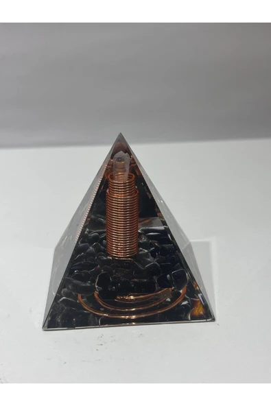 gemsartdeco OBSİDYEN KORUMA KALKANI ORGONİTİ 6 CM ürün görseli 1