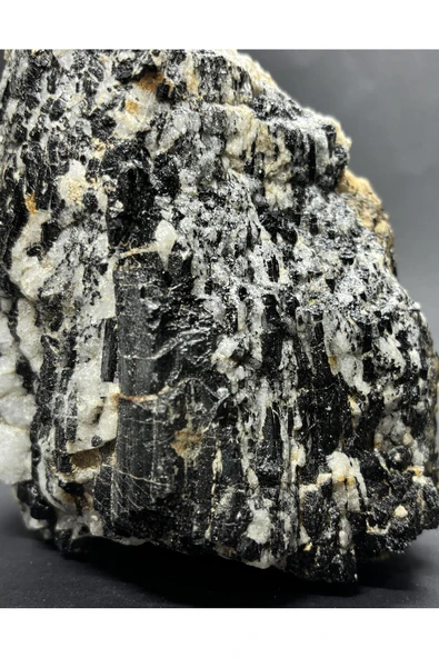 gemsartdeco TURMALİN DOĞALTAŞ NEGATİF ENERJİ KALKANI KÜTLE - Resim 4