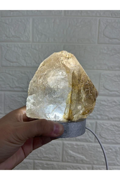 gemsartdeco Kristal Kuvars Doğaltaş Huzur Lamba ürün görseli