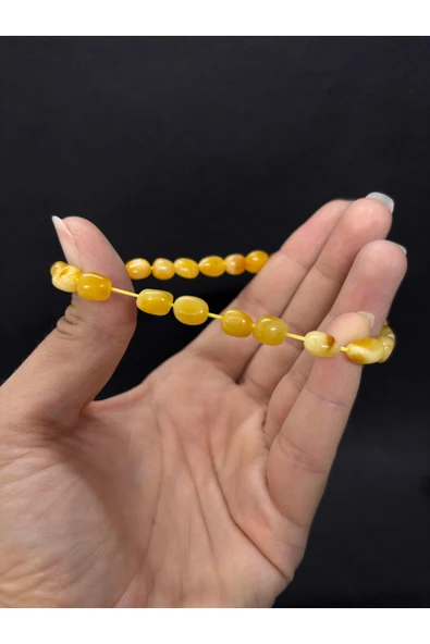 gemsartdeco BALTIK KEHRİBAR BİLEKLİK BÜYÜK BOY - Resim 4