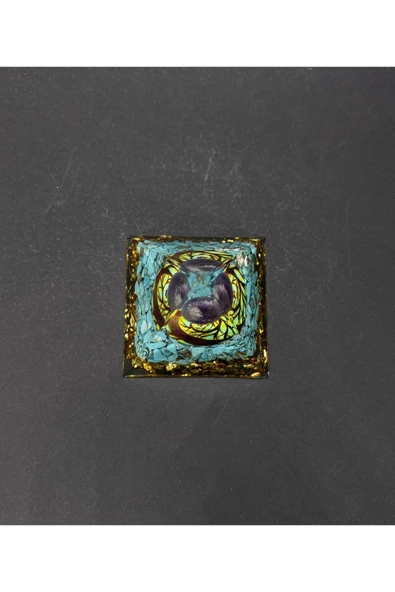 gemsartdeco TURKUAZ NAZAR ORGONİTİ - Resim 2