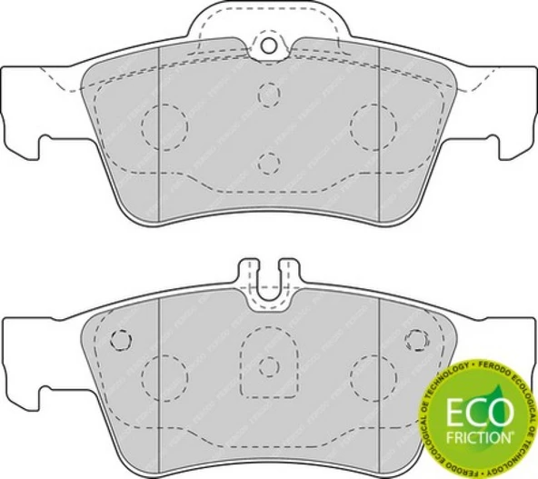 Mercedes Fren Balatası Arka - Fren Balatası Arka - Frd Fdb1526 - Resim 1