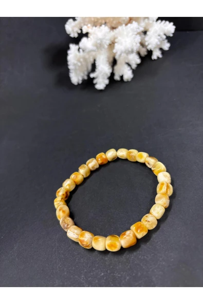 gemsartdeco KADIN KEHRİBAR BİLEKLİK - Resim 3