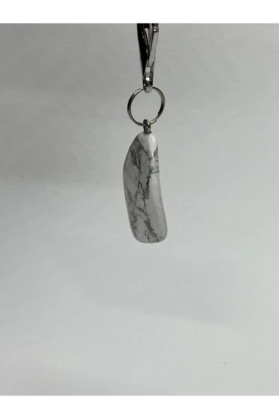 gemsartdeco HAVLİT DOĞALTAŞ ANAHTARLIK CHARM DAMLA - Resim 2