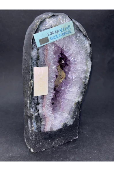 gemsartdeco BREZİLYA AMETİST DOĞALTAŞ BÜYÜK JEOT KOLEKSİYON - Resim 3